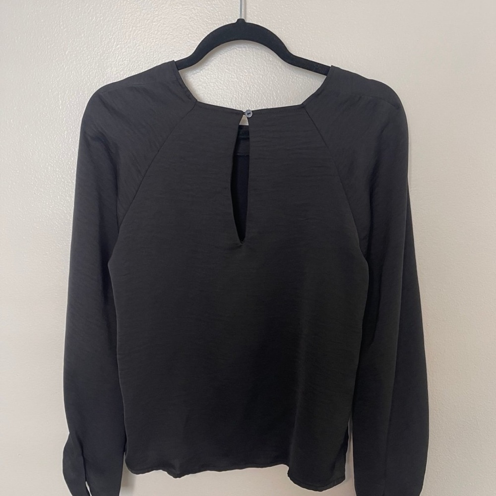 Satin silky business long sleeve blouse